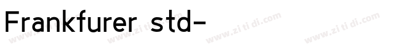Frankfurer std字体转换